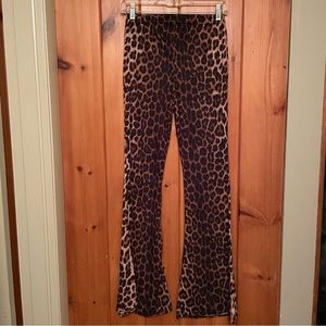 Nasty gal cheetah bell bottoms / leopard flare pants